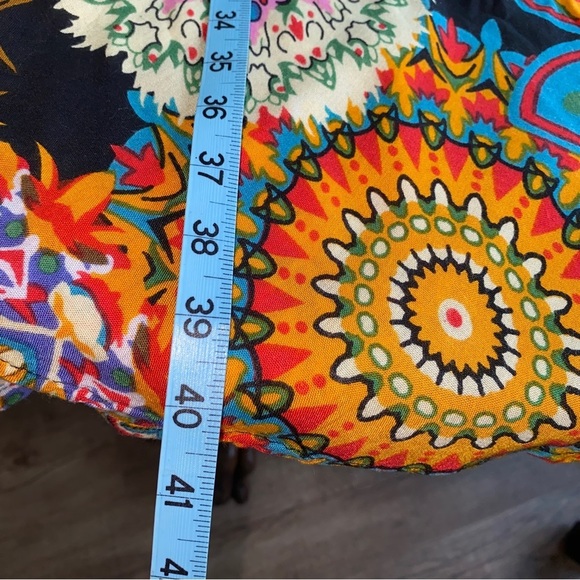 7 Island // Beach Party Dress 100% Rayon Sleeveless multi-patterned - Picture 6 of 10